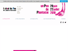 Tablet Screenshot of festivaldupeu.org